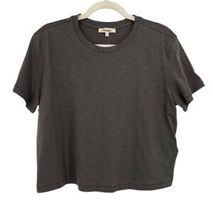 Madewell Womens Gray Cotton Short Sleeve T-Shirt Size Medium NWT